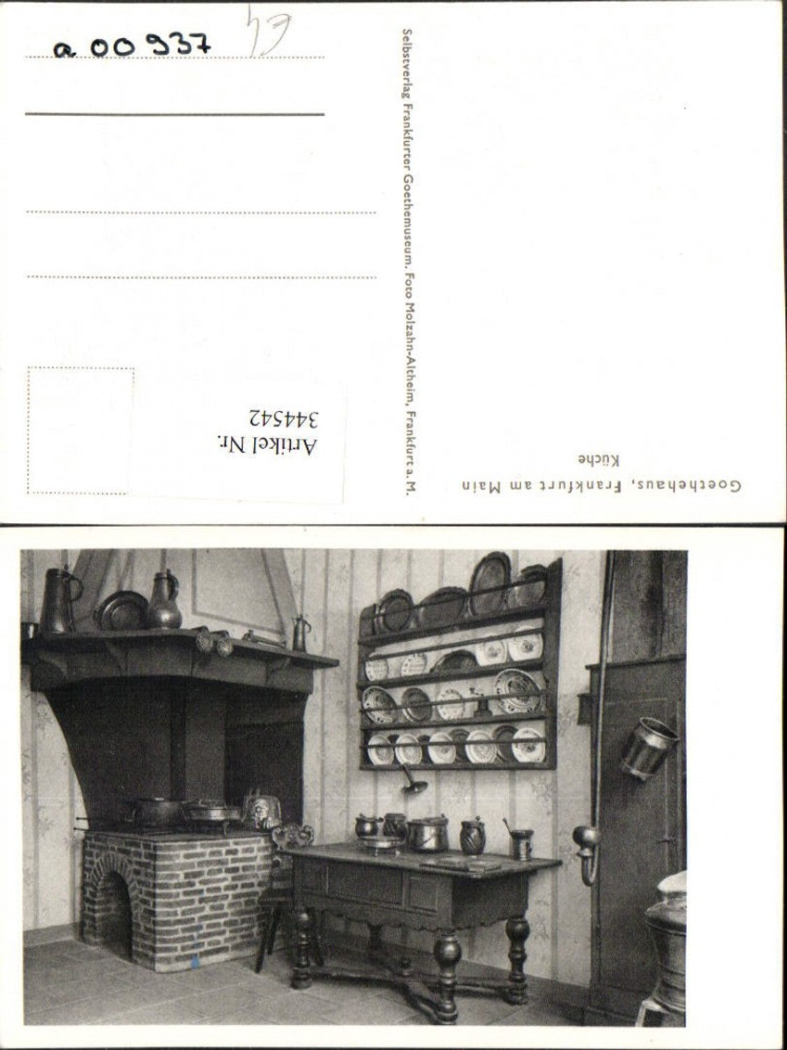 344542,Frankfurt am Main Goethehaus Küche Innenansicht