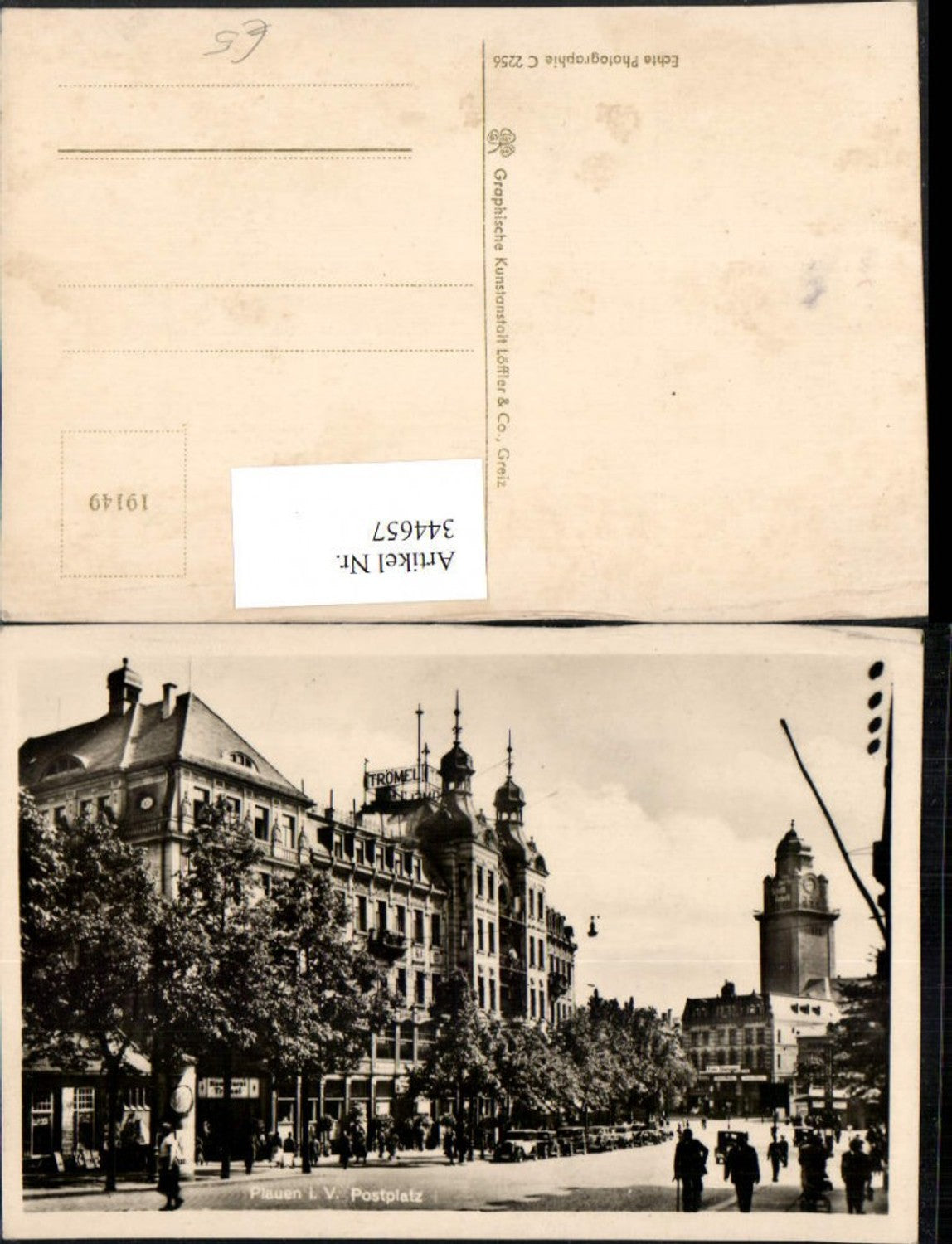 344657,Plauen im Vogtland Postplatz Straßenansicht