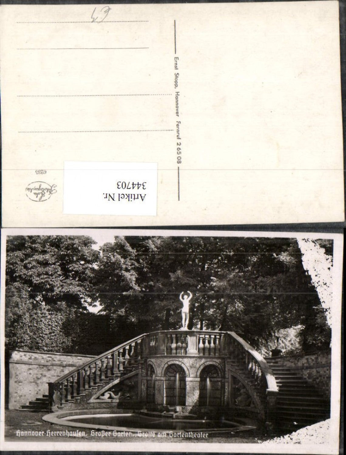 344703,Hannover Herrenhausen Großer Garten Grotte am Gartentheater