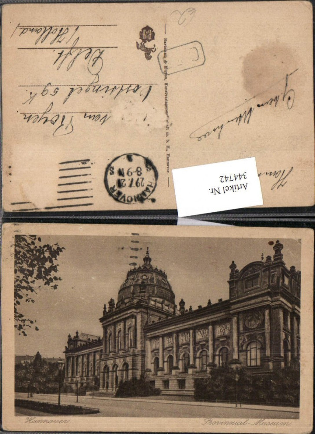 344742,Hannover Provinzial-Museum Gebäude