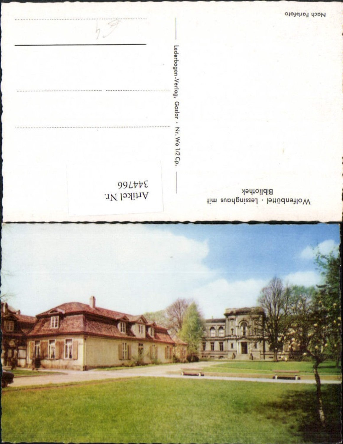 344766,Wolfenbüttel Lessinghaus m. Bibliothek