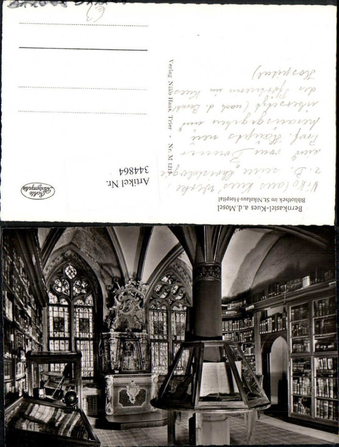344864,Bernkastel-Kues an d. Mosel Bibliothek im St. Nikolaus-Hospital