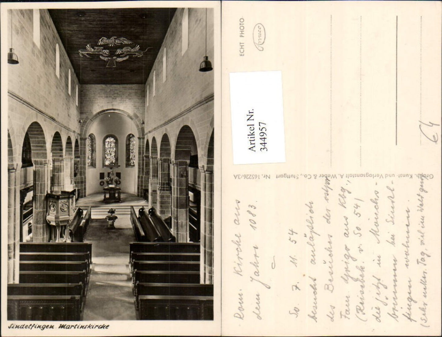 344957,Sindelfingen Martinskirche Kirche Innenansicht