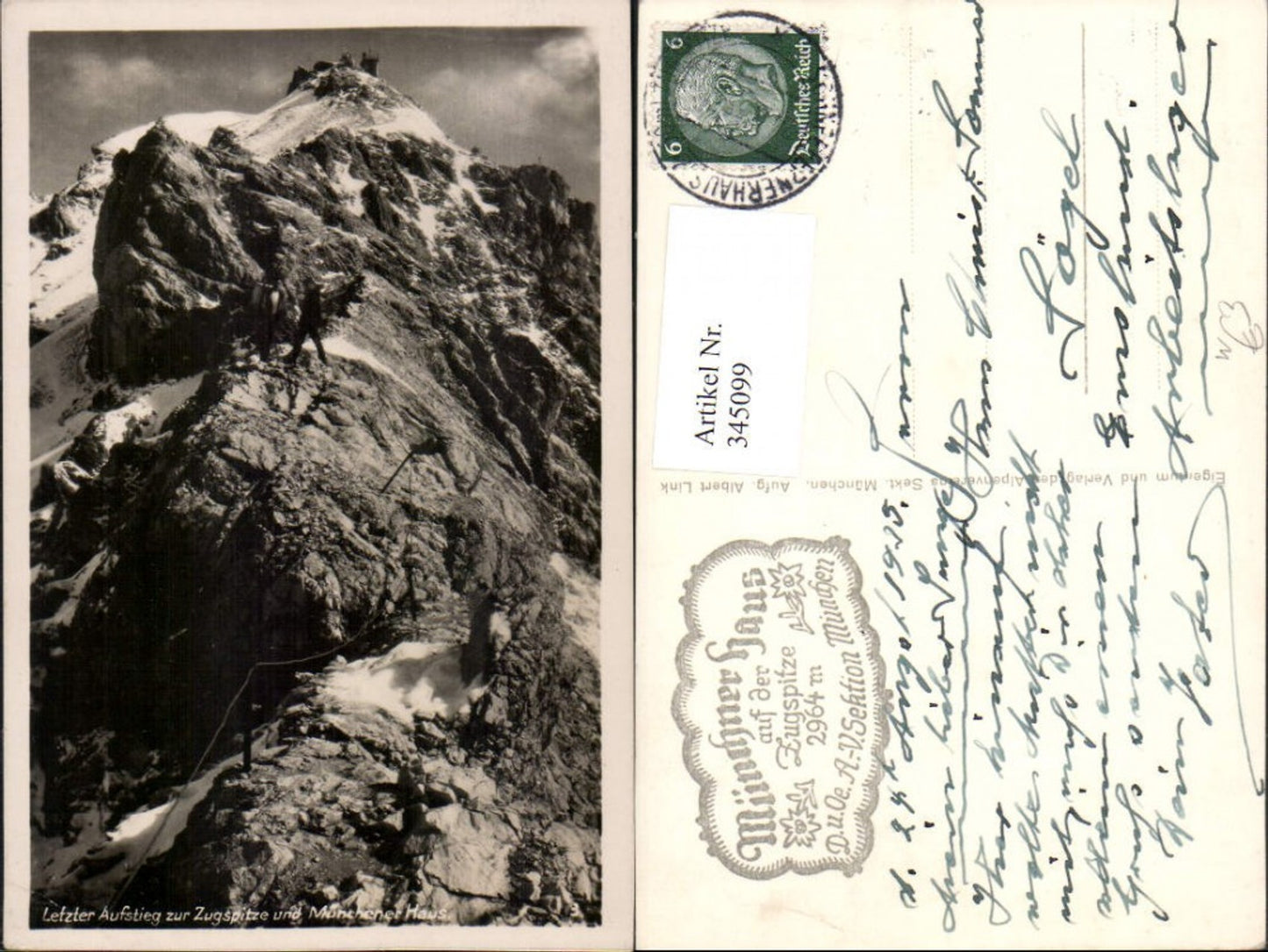 345099,Letzter Aufstieg zur Zugspitze u. Münchner Haus b. Garmisch-Partenkirchen