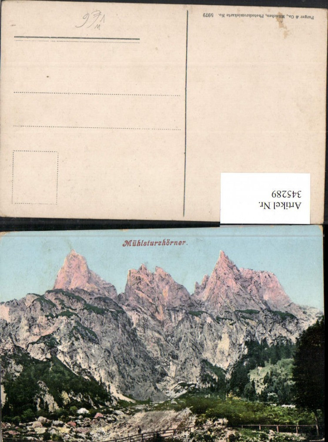 345289,Mühlsturzhörner b. Ramsau Bergkulisse pub Purger & Co 5979