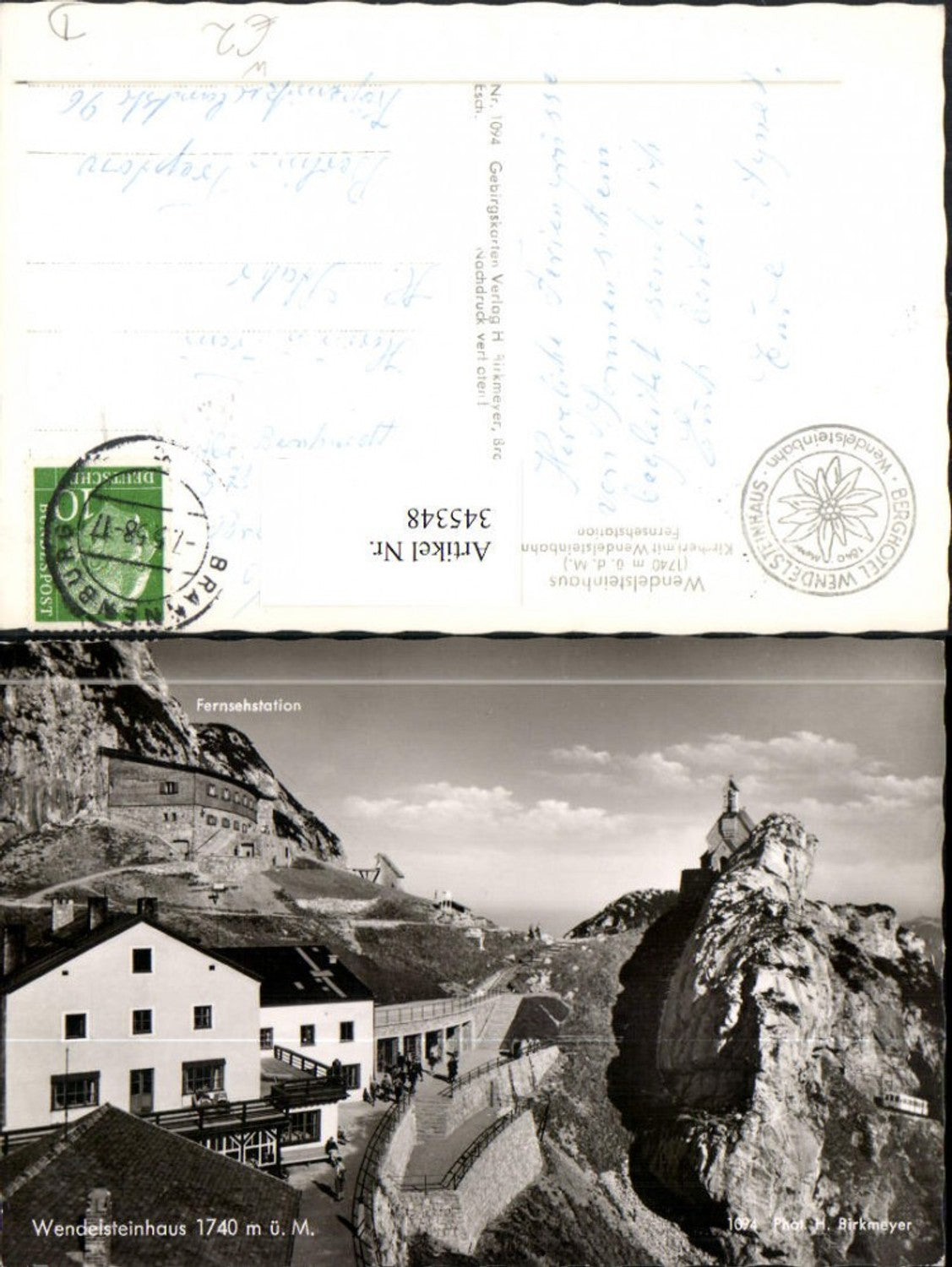 345348,Wendelsteinhaus Berghütte m. Fernsehstation b. Bayrischzell