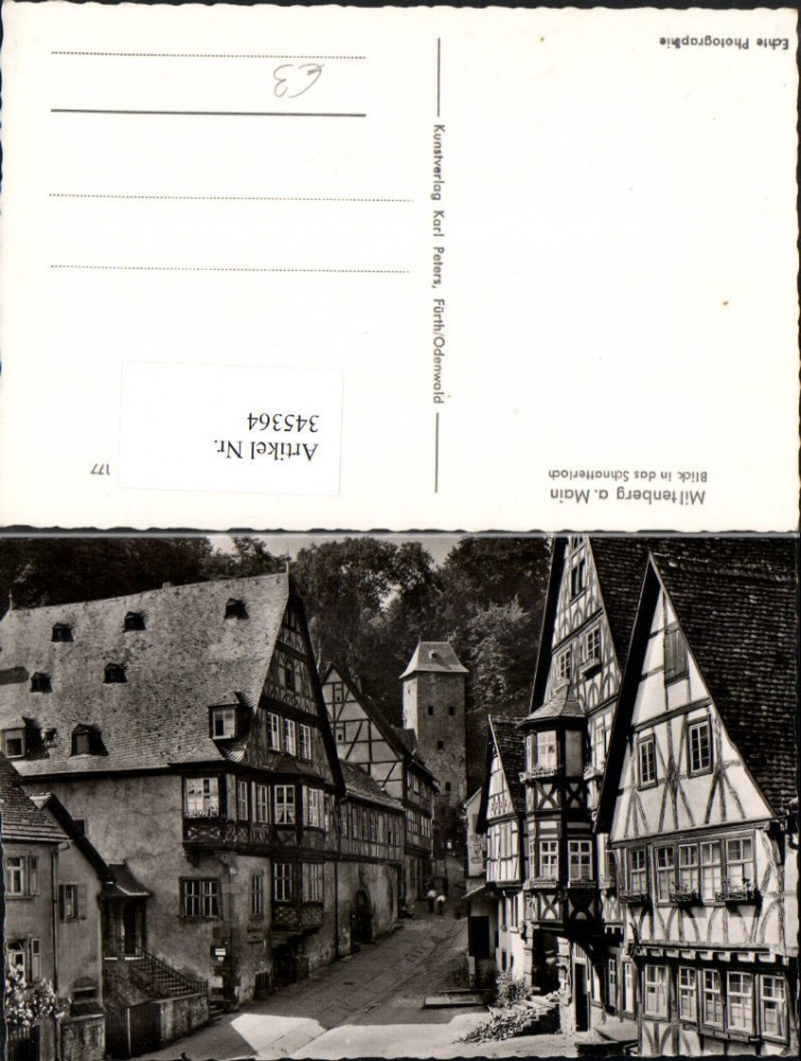 345364,Miltenberg am Main Blick in das Schnatterloch Straße