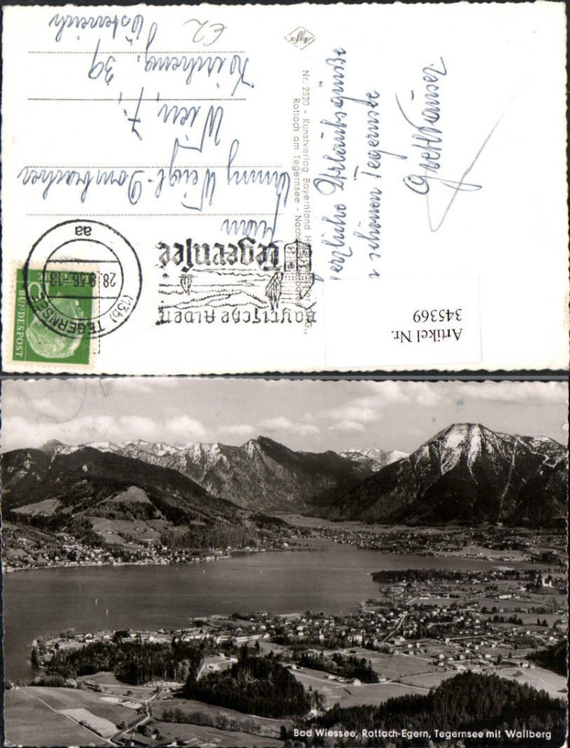 345369,Bad Wiessee Rottach-Egern Tegernsee Totale m. Wallberg Bergkulisse