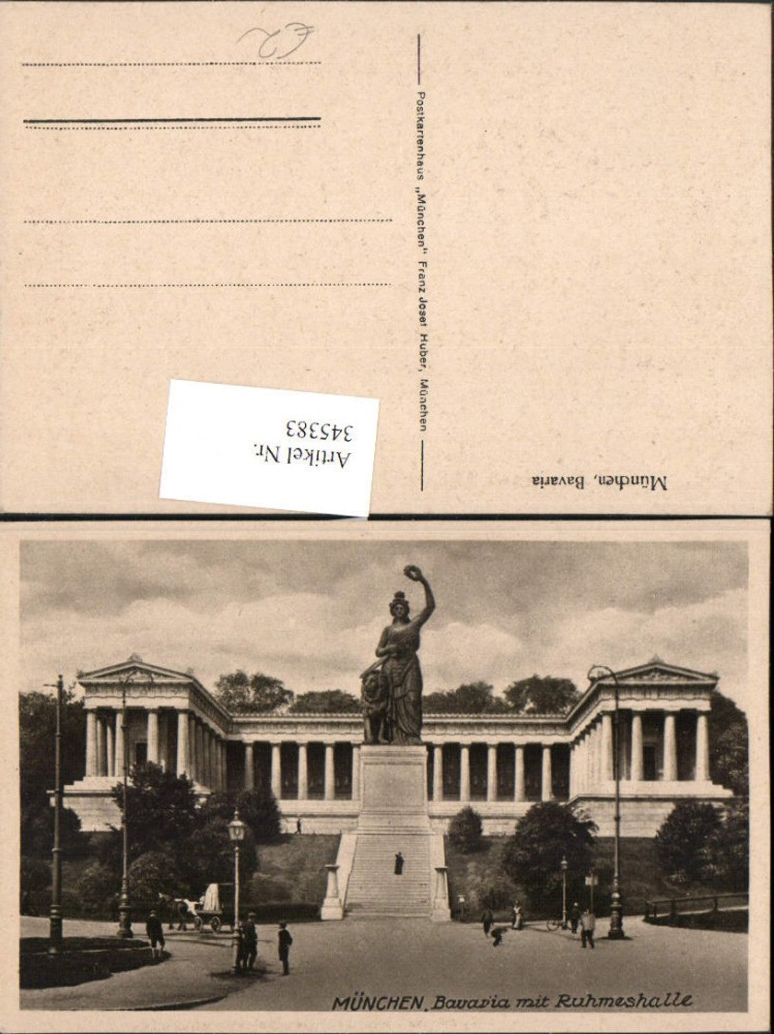 345383,München Bavaria Statue m. Ruhmeshalle
