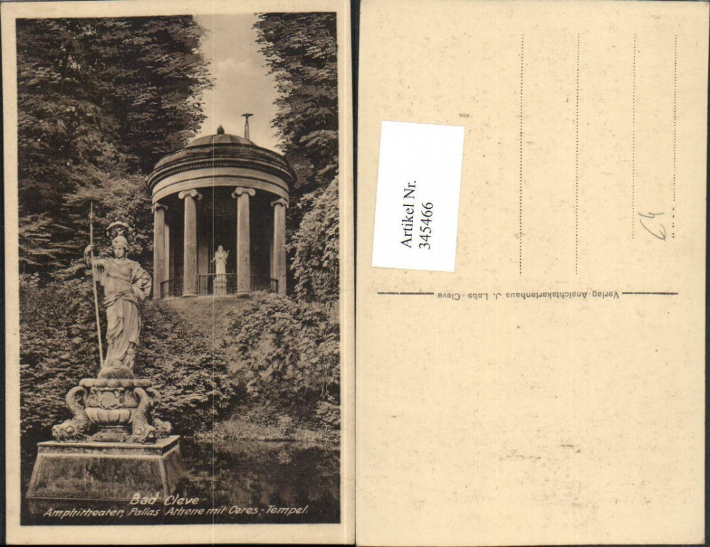 345466,Bad Cleve Kleve Amphitheater Pallas Athene m. Ceres-Tempel