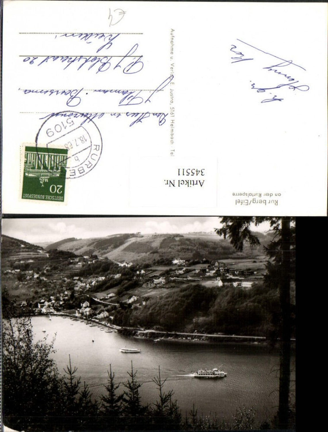 345511,Rurberg in d. Eifel Teilansicht Rurtalsperre