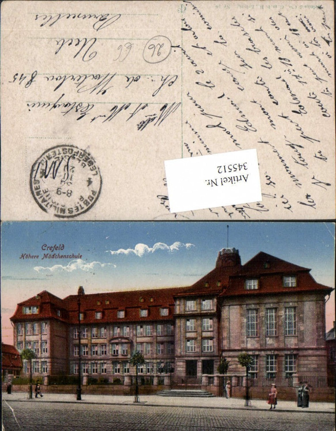 345512,Crefeld Krefeld Höhere Mädchenschule Schulgebäude
