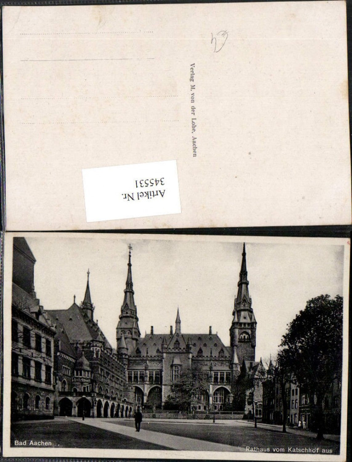 345531,Bad Aachen Rathaus vom Katschhof