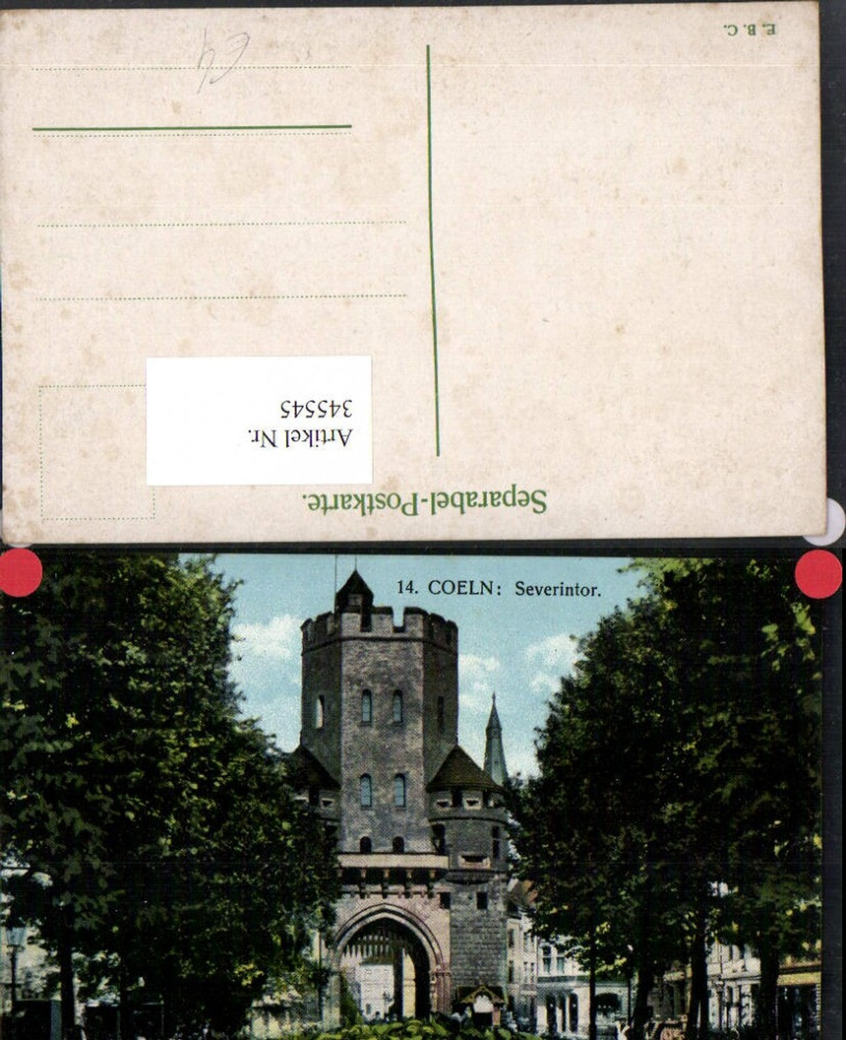 345545,Köln am Rhein Severintor Tor Turm