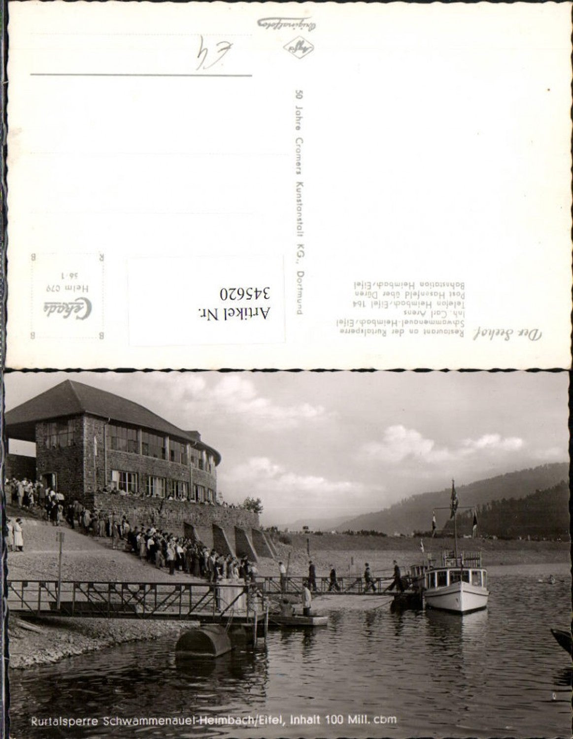 345620,Heimbach in d. Eifel Rurtalsperre Schwammenauel Anlegebrücke