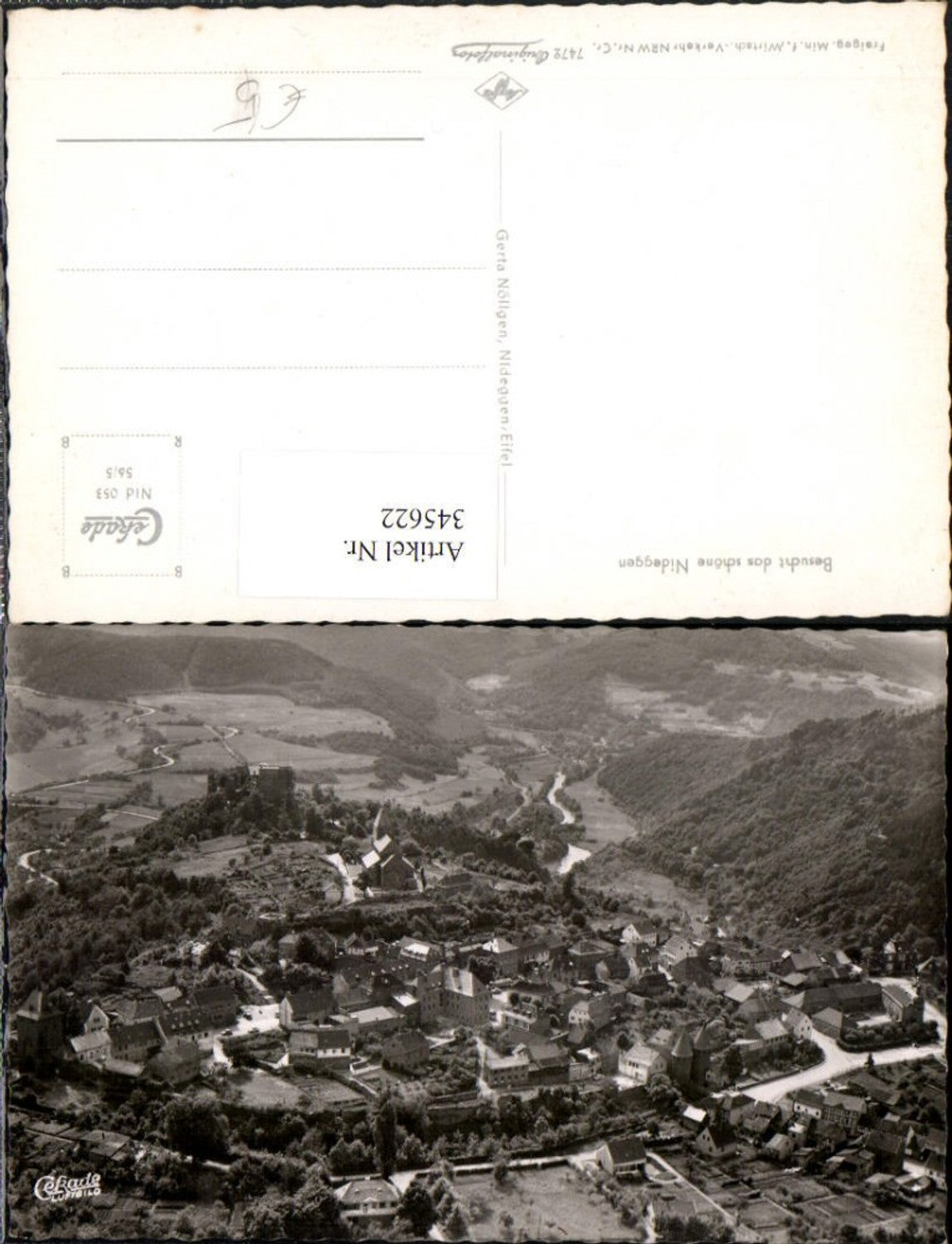 345622,Nideggen Totale Fliegeraufnahme