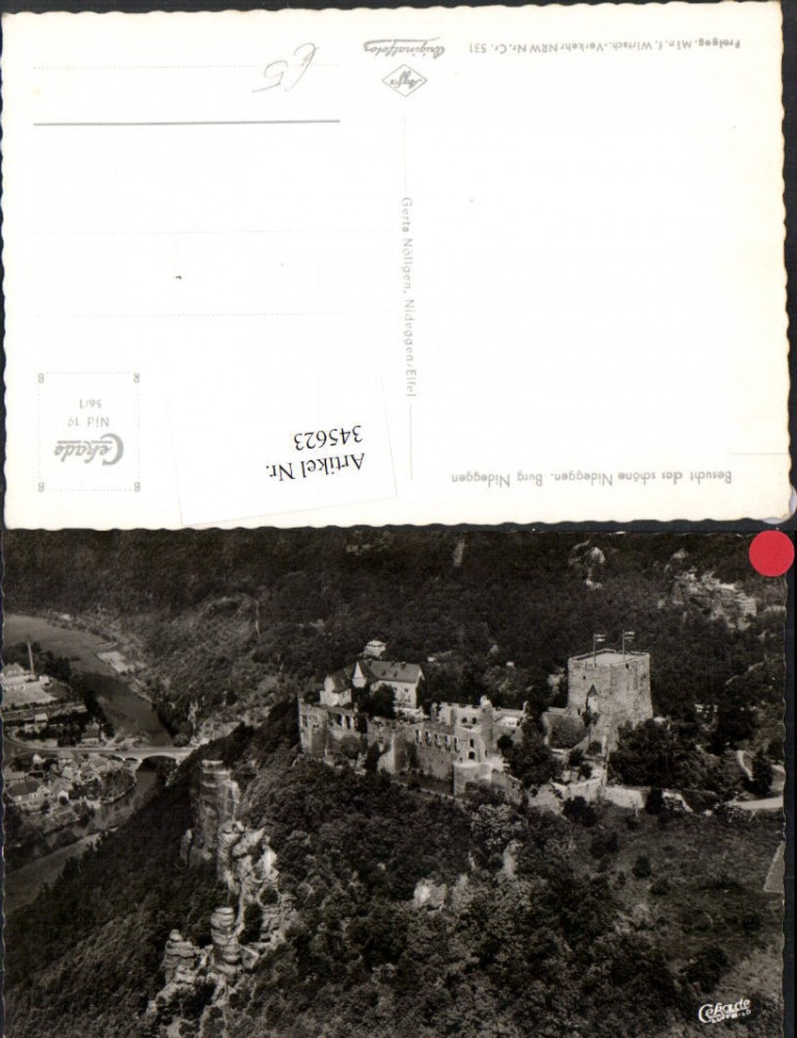 345623,Nideggen Burg Fliegeraufnahme