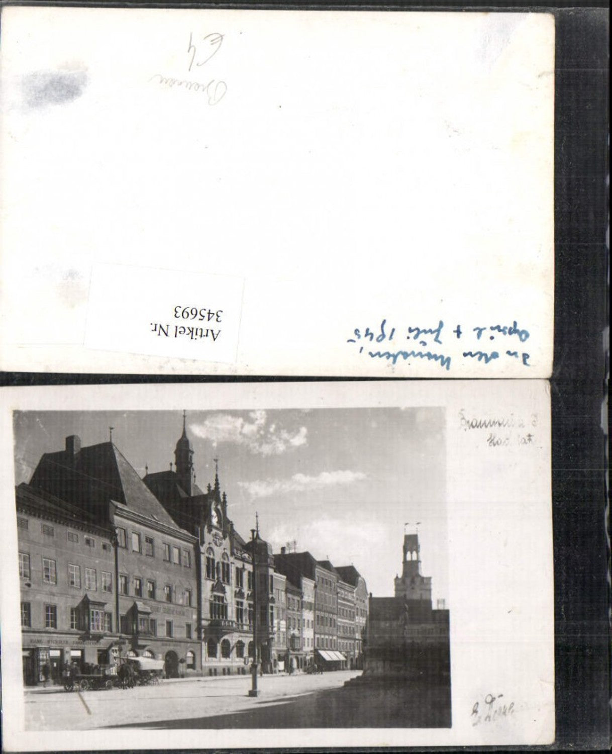 345693,Braunau am Inn Hauptplatz Straßenansicht Geschäfte