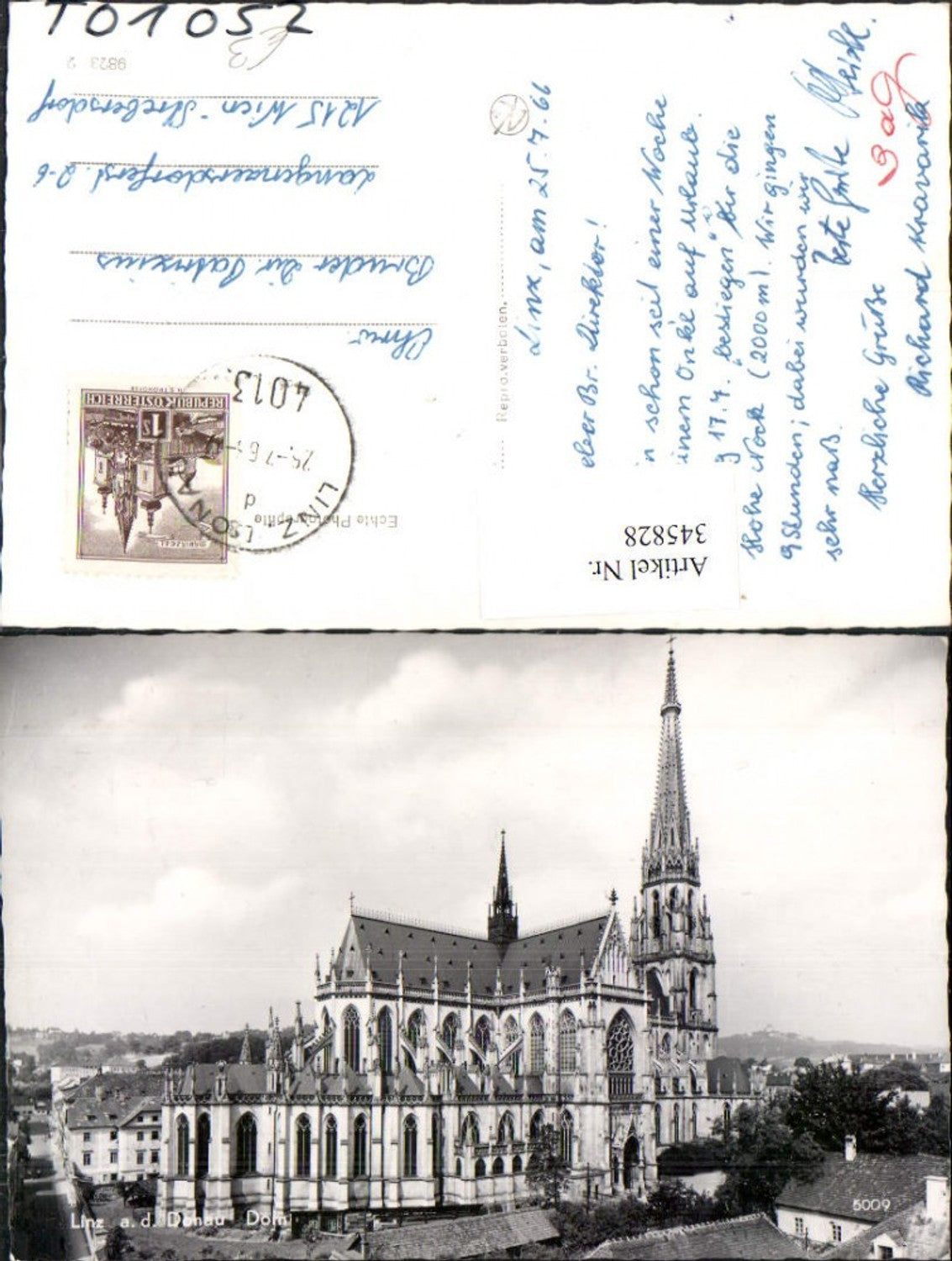 345828,Linz an d. Donau Dom Kirche