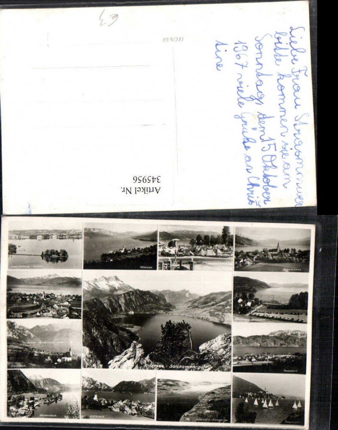 345956,Attersee Weyregg Steinbach Unterach Nußdorf Weißenbach Mehrbildkarte