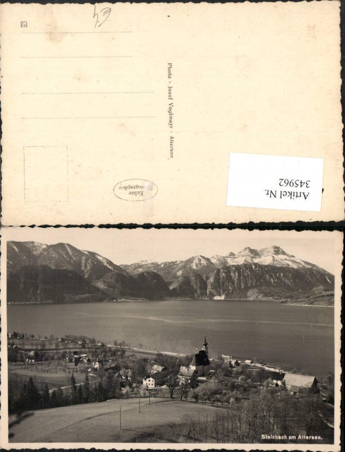 345962,Steinbach am Attersee Totale Bergkulisse