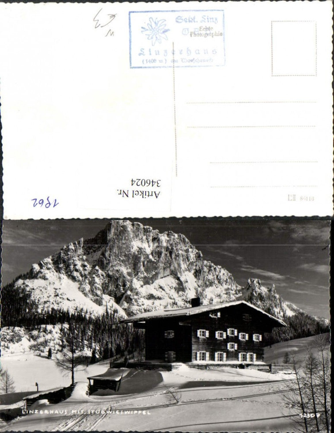 346024,Linzerhaus b. Spital am Pyhrn m. Stubwieswippel Bergkulisse Winterbild