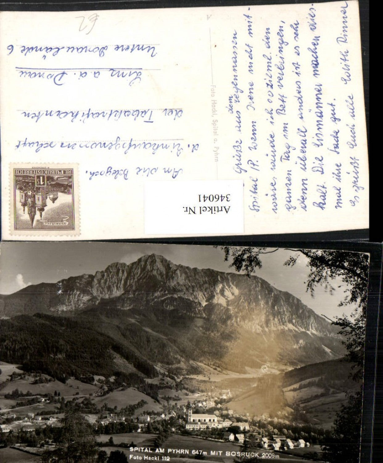 346041,Spital am Pyhrn Totale m. Bosruck Bergkulisse