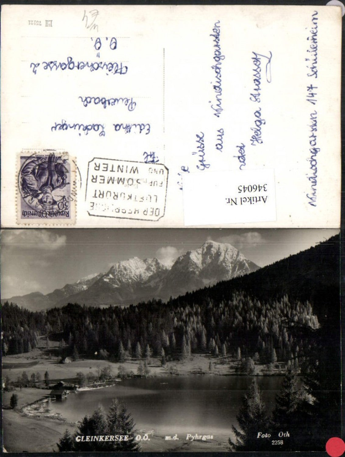 346045,Gleinkersee b. Spital am Pyhrn m. Pyhrgas Bergkulisse pub Foto Oth 2258