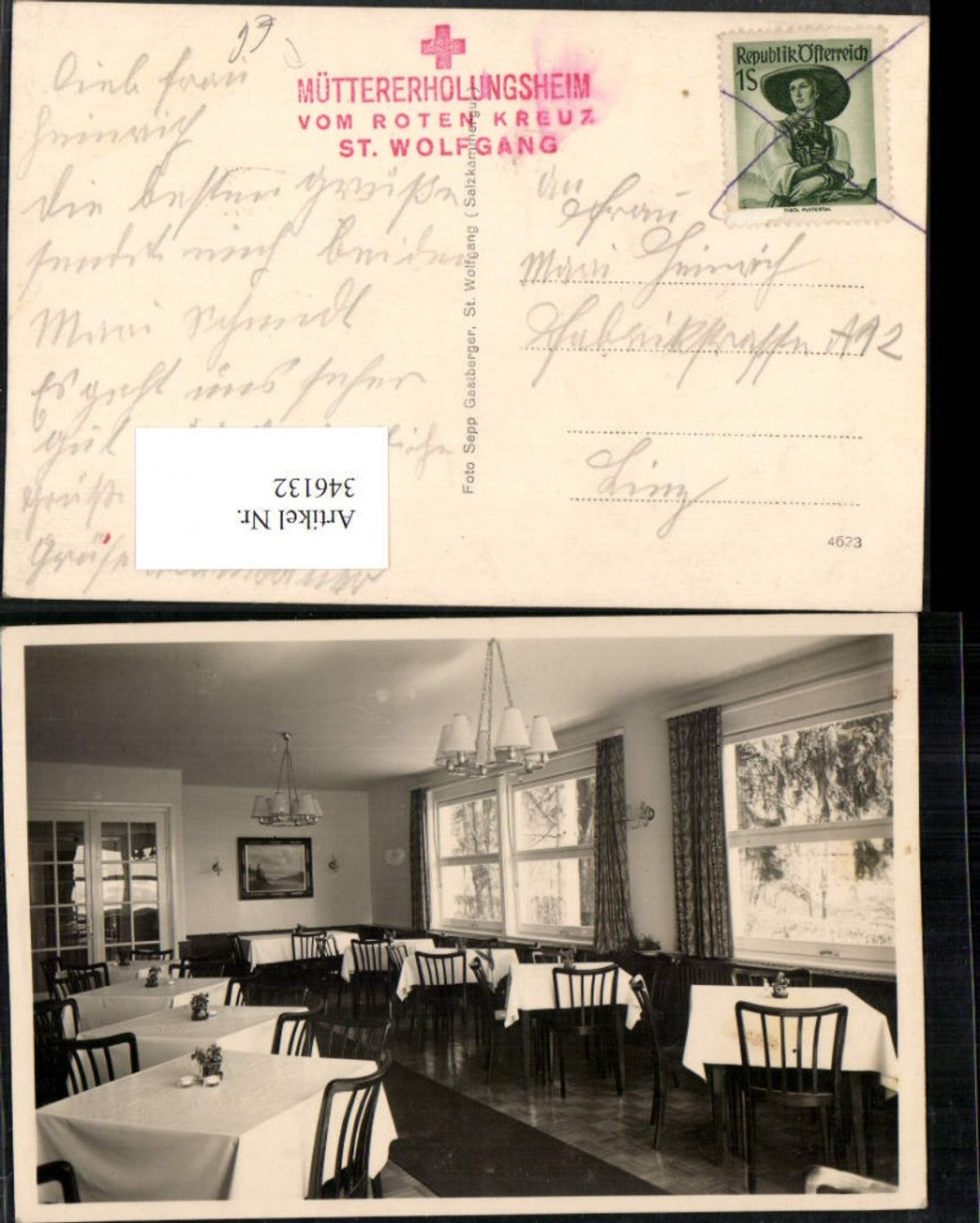 346132,St. Wolfgang Müttererholungsheim vom Roten Kreuz Innenansicht