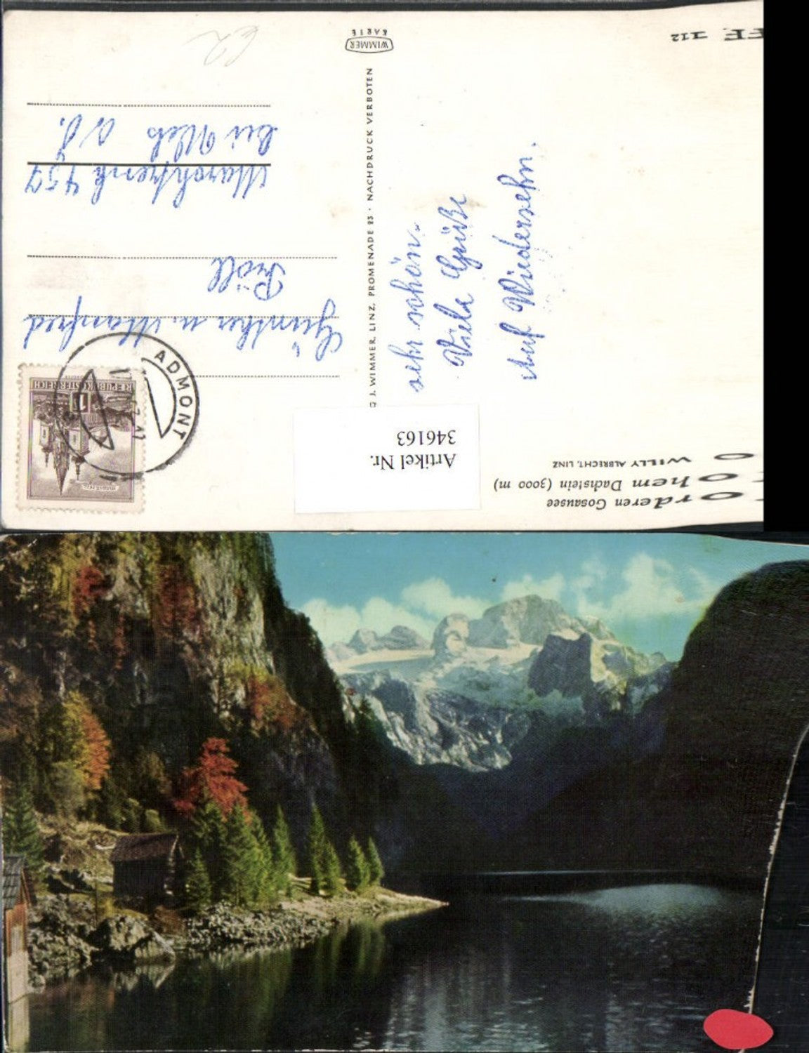 346163,Vorderer Gosausee See b. Gosau m. Hohem Dachstein Bergkulisse