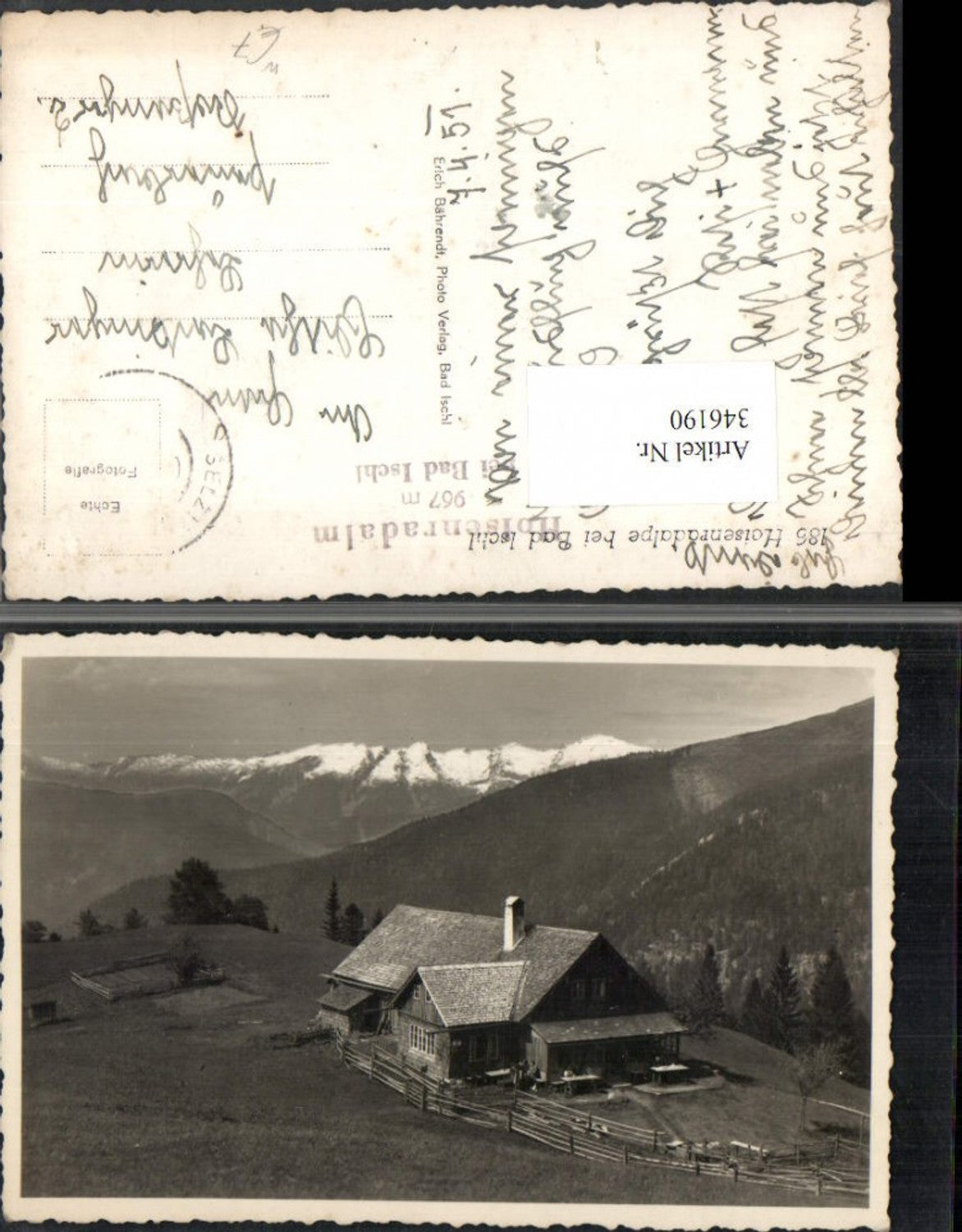 346190,Hoisenradalpe Almhütte b. Bad Ischl Bergkulisse