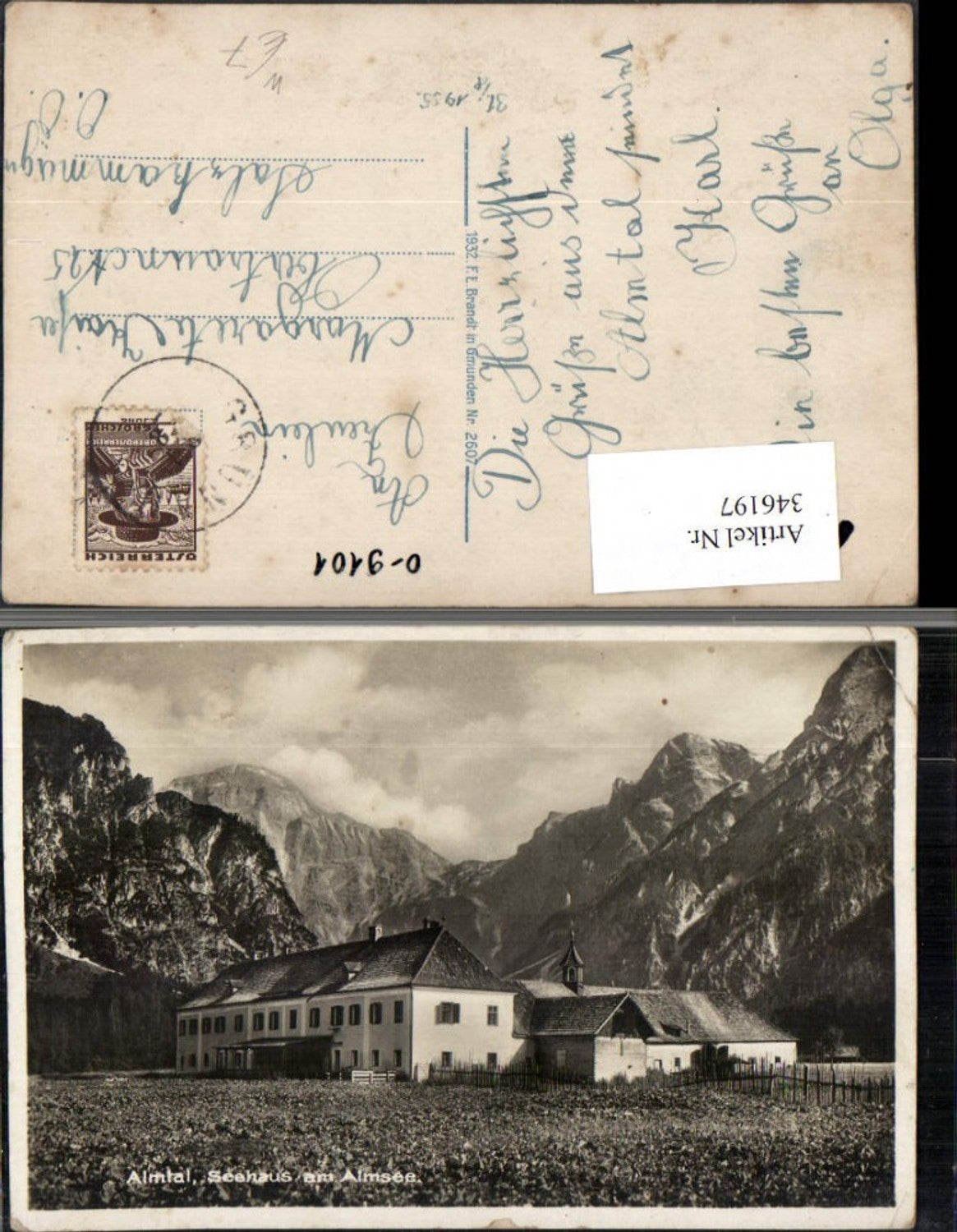 346197,Almtal Seehaus am Almsee b. Grünau Bergkulisse
