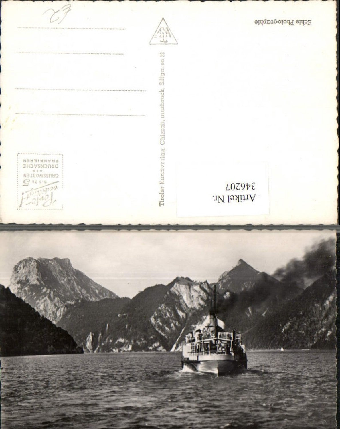 346207,Bei Ebensee am Traunsee m. Traunstein Bergkulisse Dampfer