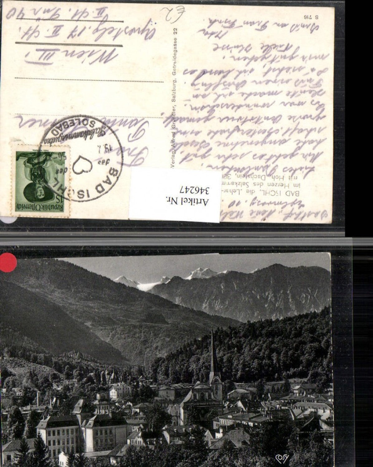 346247,Bad Ischl Teilansicht m. Hohen Dachstein Bergkulisse pub Cosy