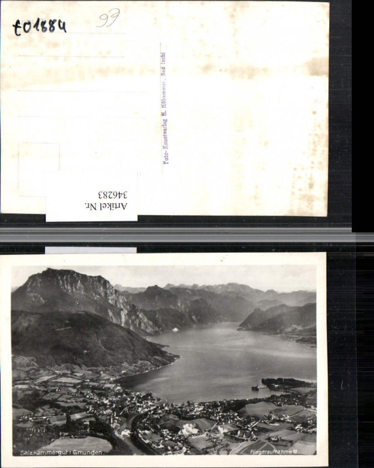 346283,Gmunden Totale Bergkulisse Fliegeraufnahme 12