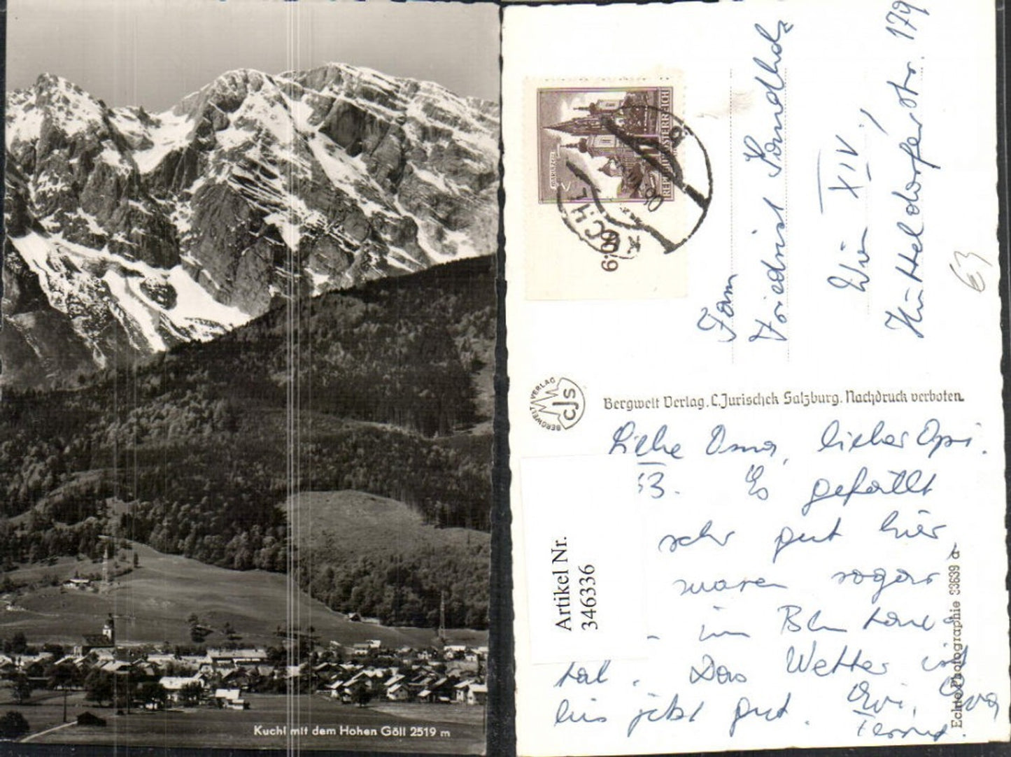 346336, Kuchl Totale with Hohen Göll mountain scenery