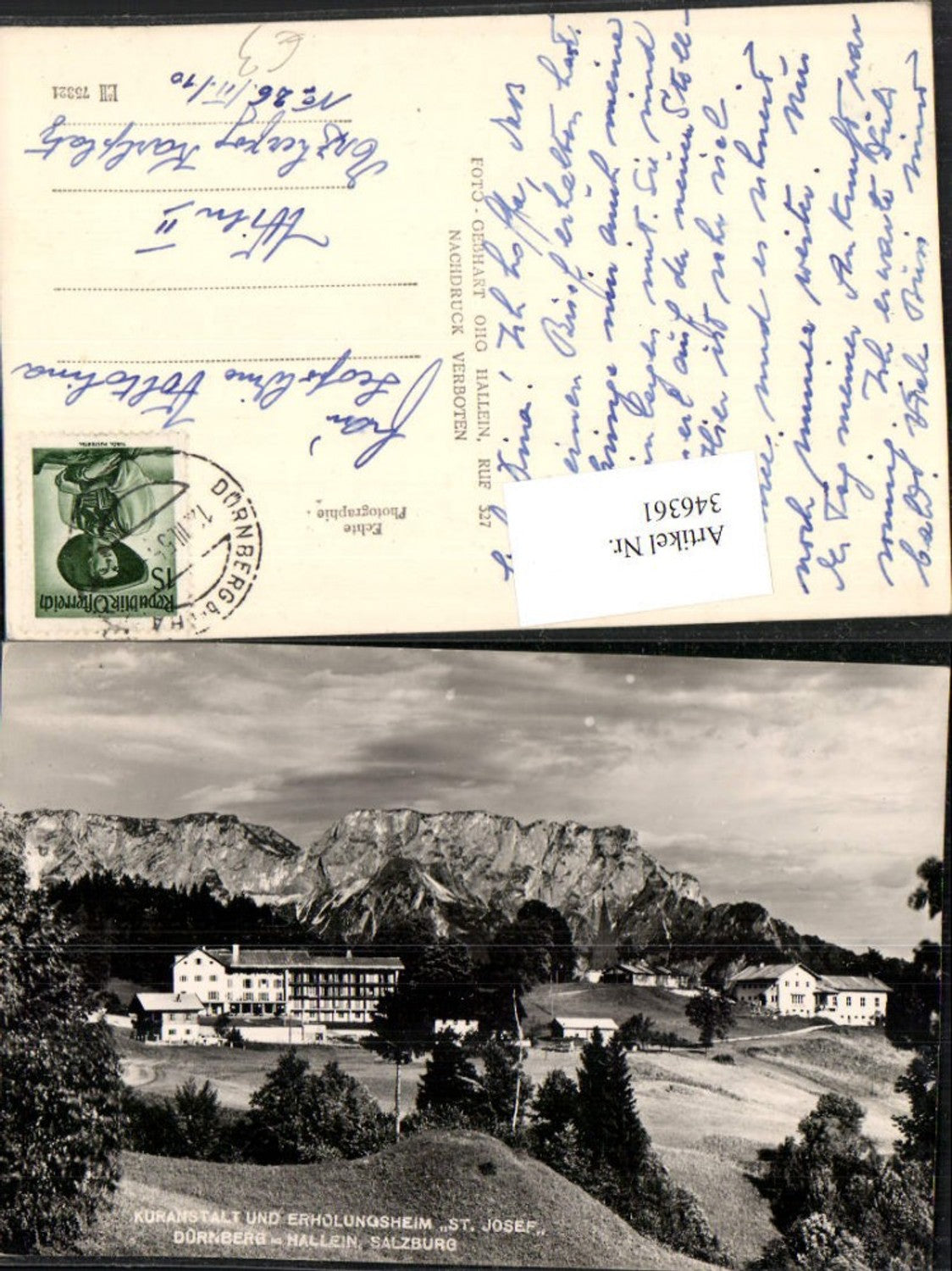 346361, Dürrnberg near Hallein, St. Josef Spa and Recreation Center, mountain scenery