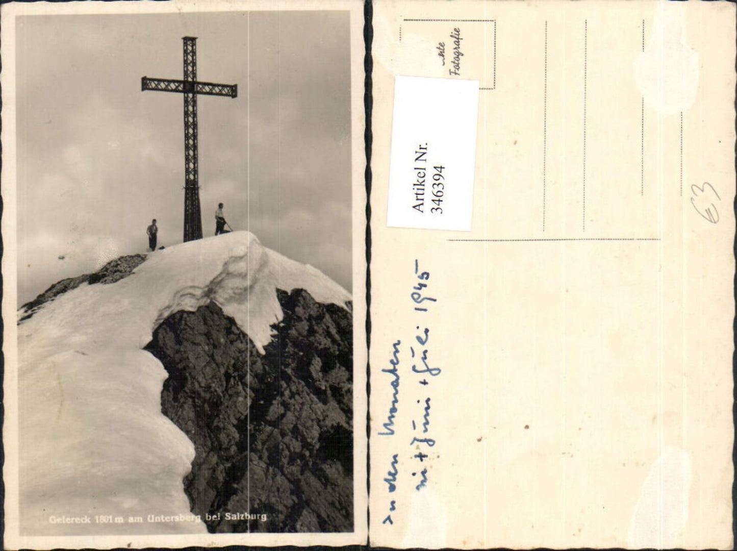 346394, Gelereck am Untersberg near Salzburg, summit cross