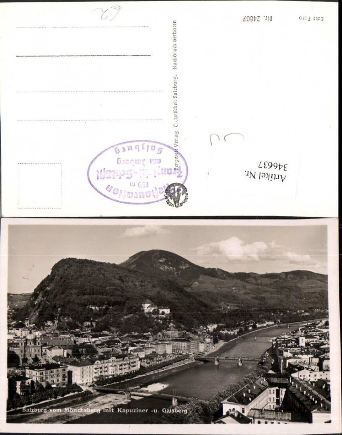 346637, Salzburg Partial view from the Mönchsberg with Kapuziner- and Gaisberg
