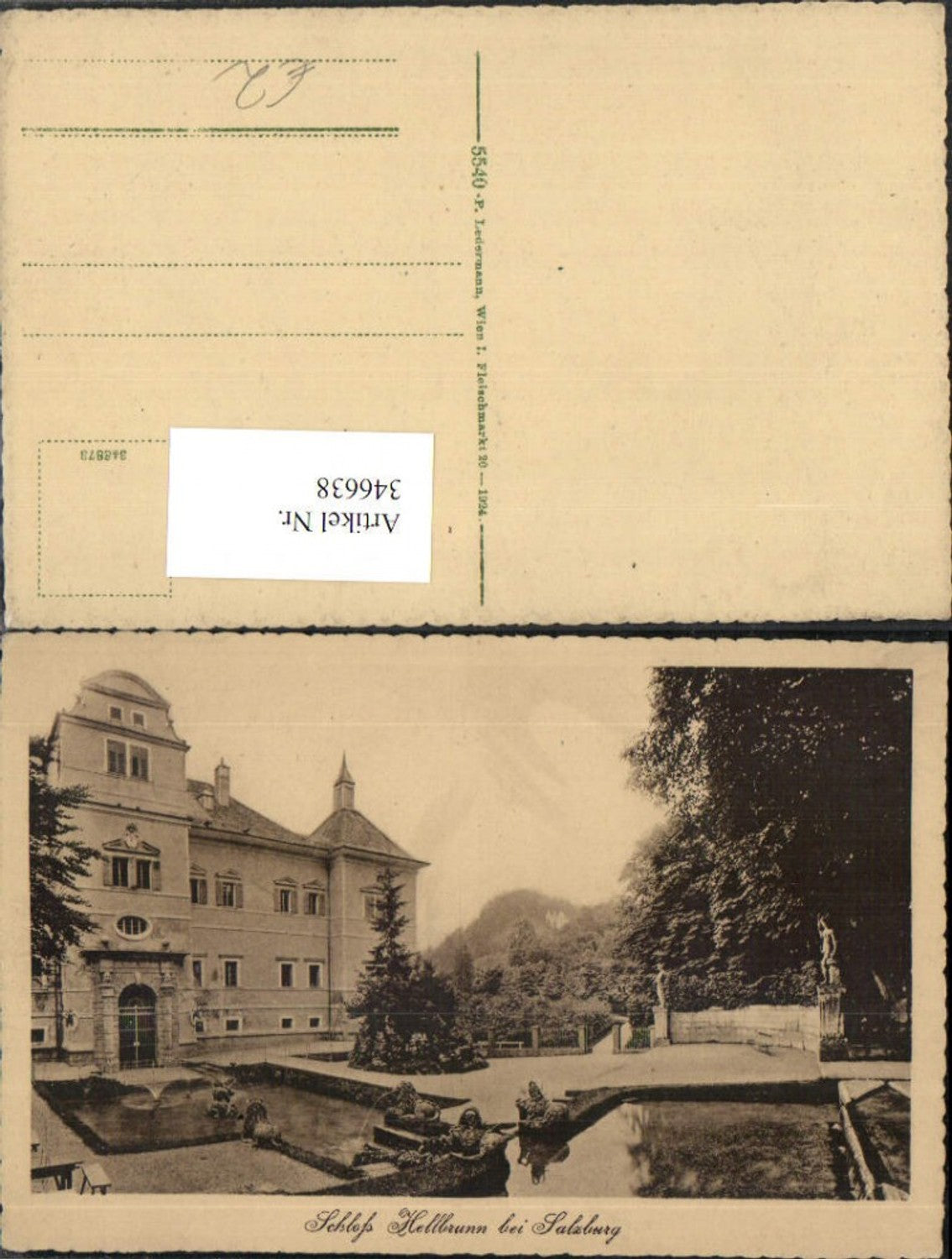346638,Salzburg Schloss Hellbrunn Wasserbecken
