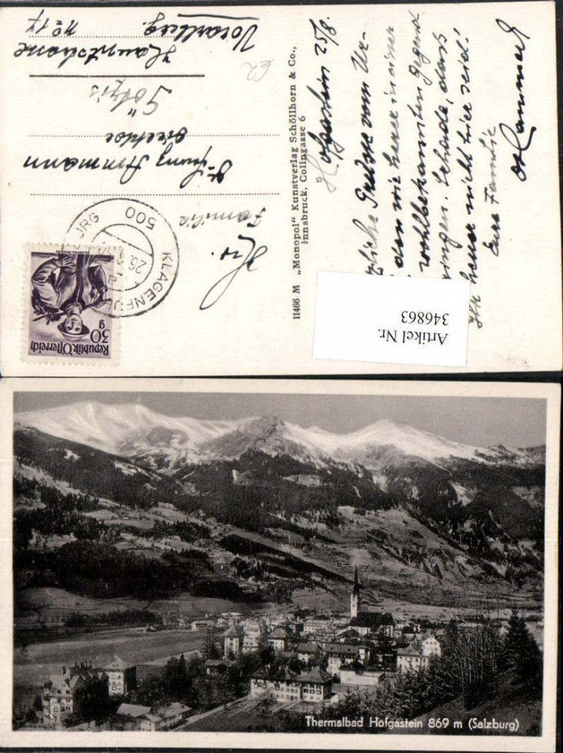 Alte Ansichtskarte – Old Postcard