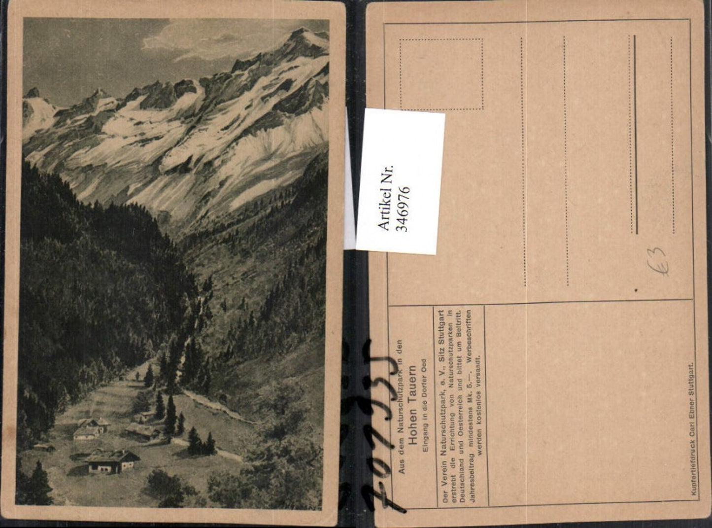 346976,Hohe Tauern Eingang in die Dorfer Oed Öd Bergkulisse