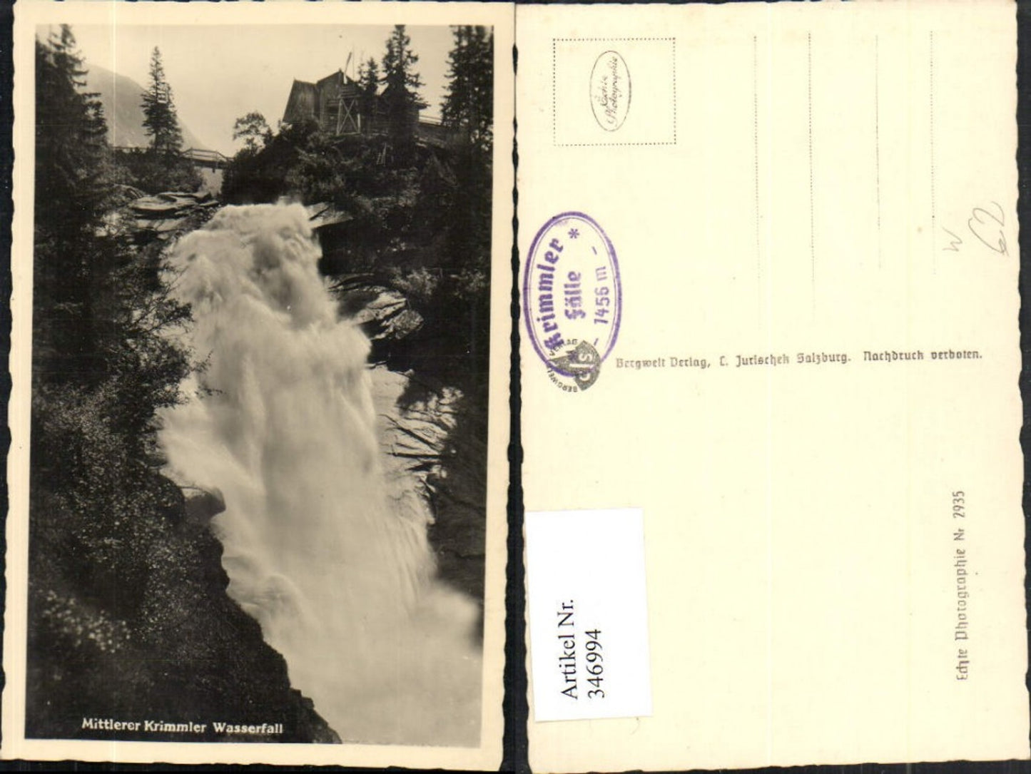 346994,Mittlerer Krimmler Wasserfall b. Krimml