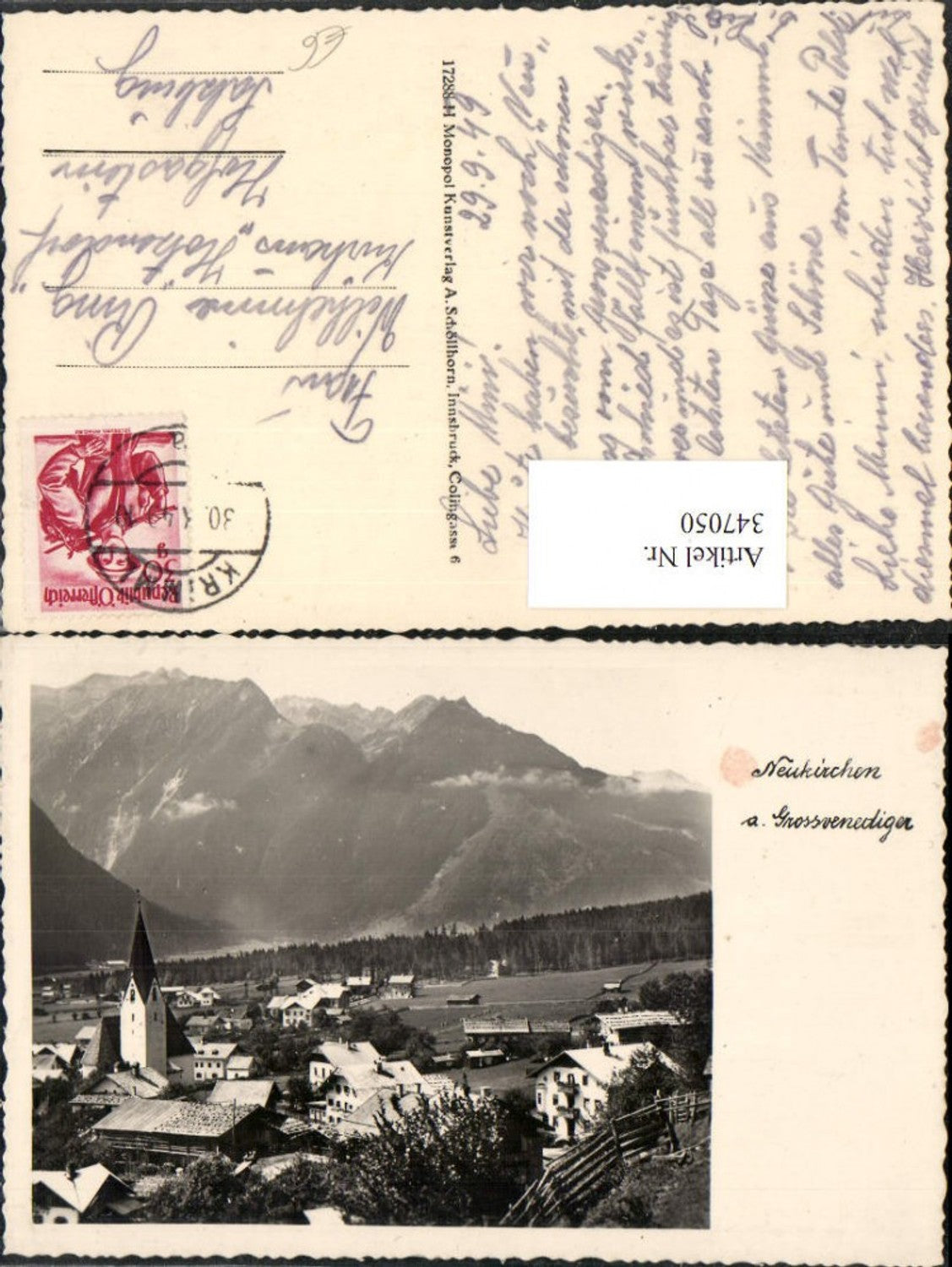 347050,Neukirchen am Großvenediger Totale Bergkulisse