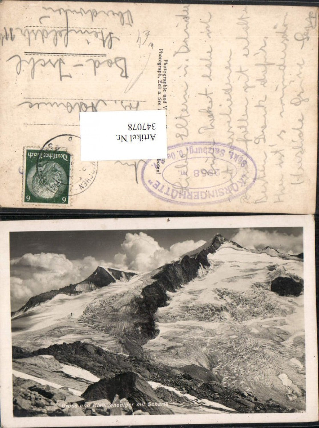 347078,Groß u. Kleinvenediger m. Scharte b. Neukirchen Bergkulisse