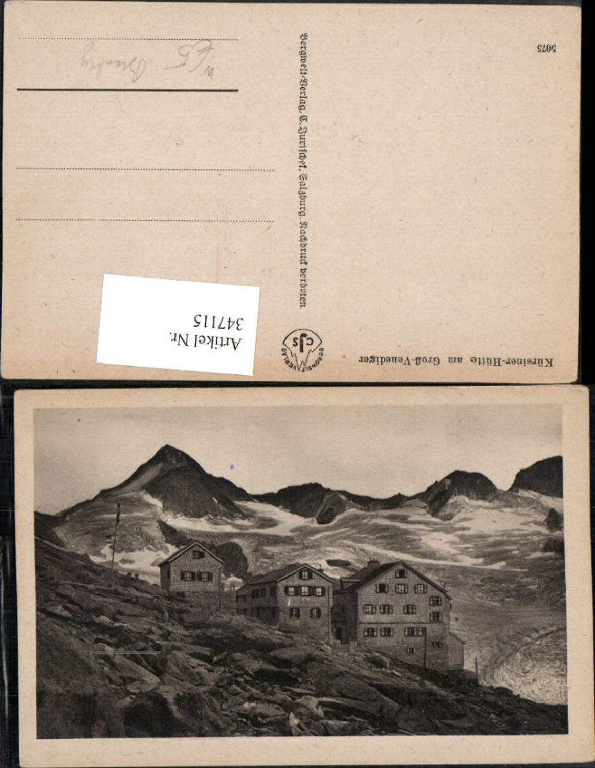 347115,Kürsingerhütte Berghütte am Großvenediger b. Bramberg Bergkulisse