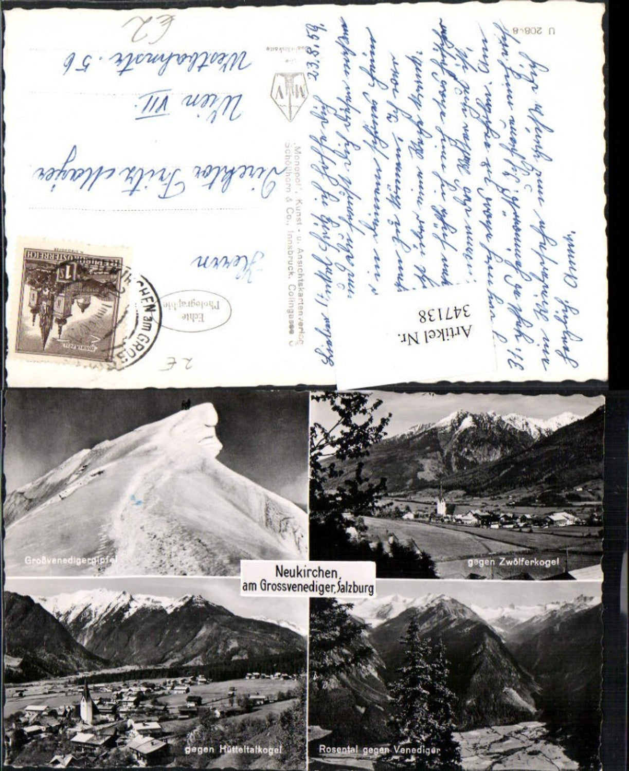 347138,Neukirchen am Großvenediger Totale Bergkulisse Mehrbildkarte