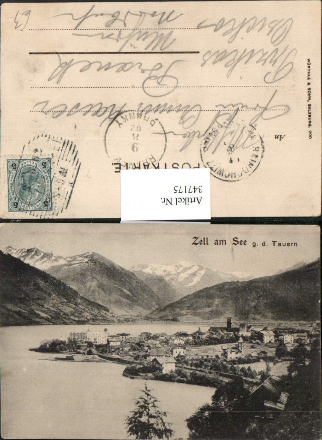 347175,Zell am See Totale geg. Tauern Bergkulisse