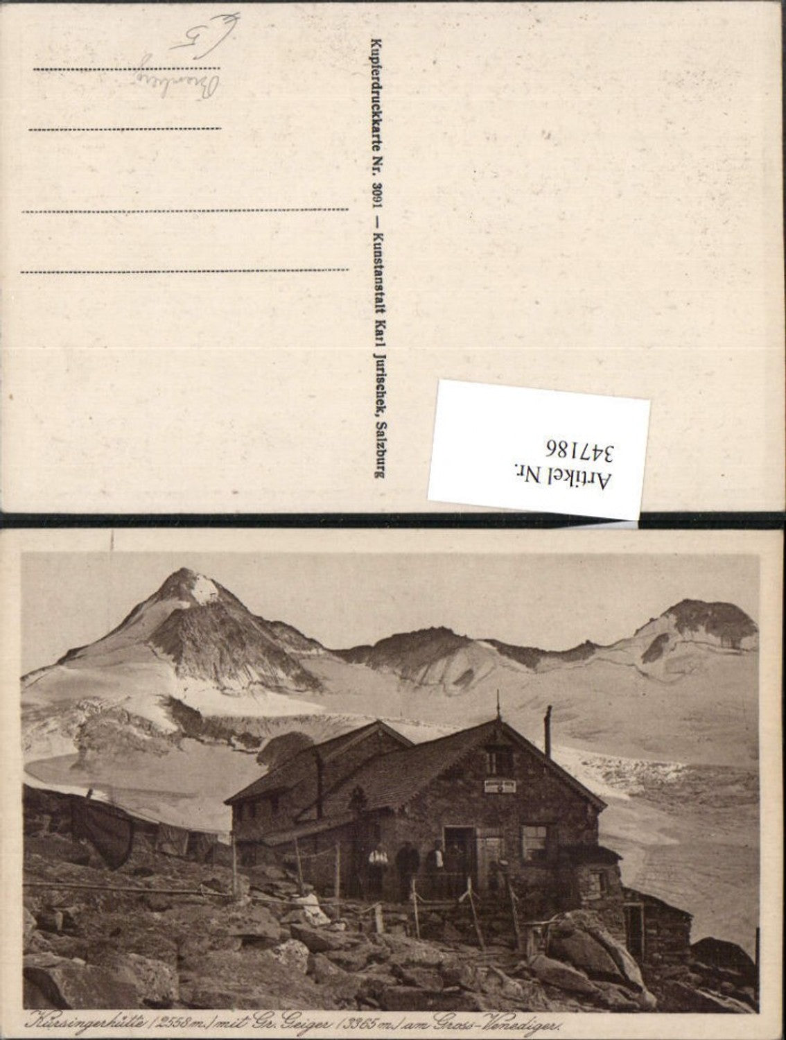 347186,Kürsingerhütte Berghütte b. Bramberg m. Großen Geiger Bergkulisse