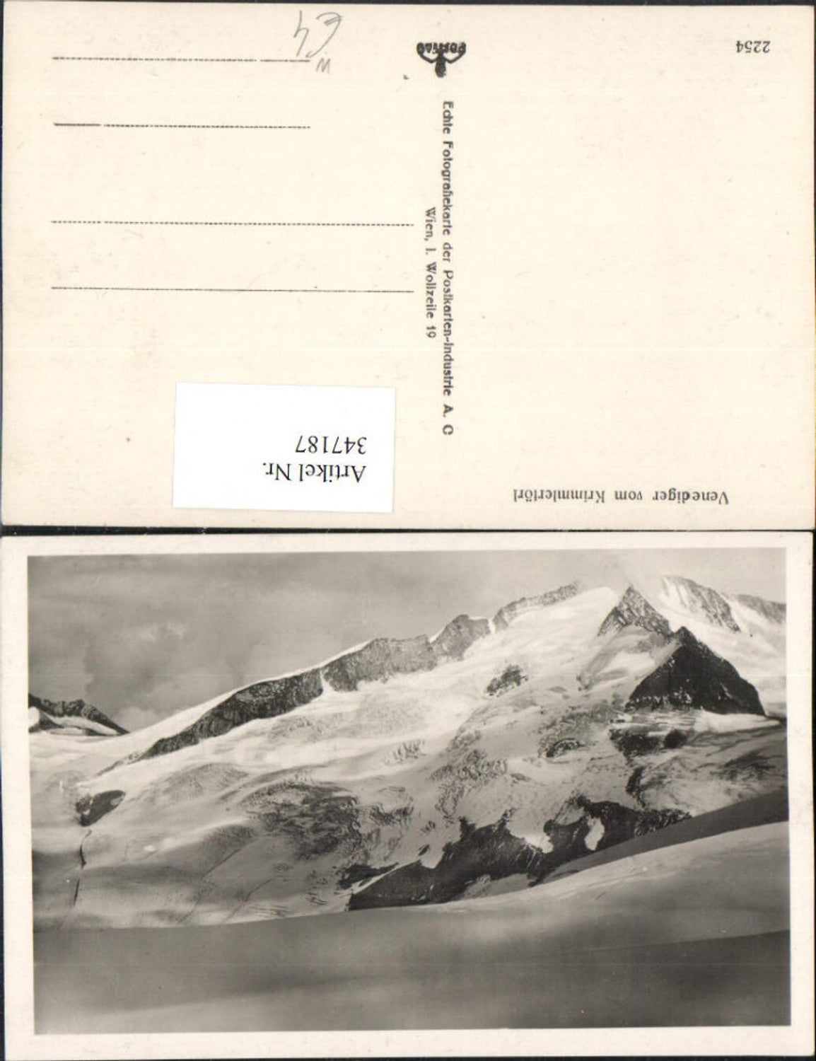 347187,Venediger vom Krimmlertörl b. Krimml Bergkulisse